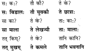 NCERT Solutions: एष: क: ? एषा का ? एतत् किम् ?