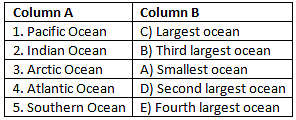 Worksheet Solutions: Oceans and Continents